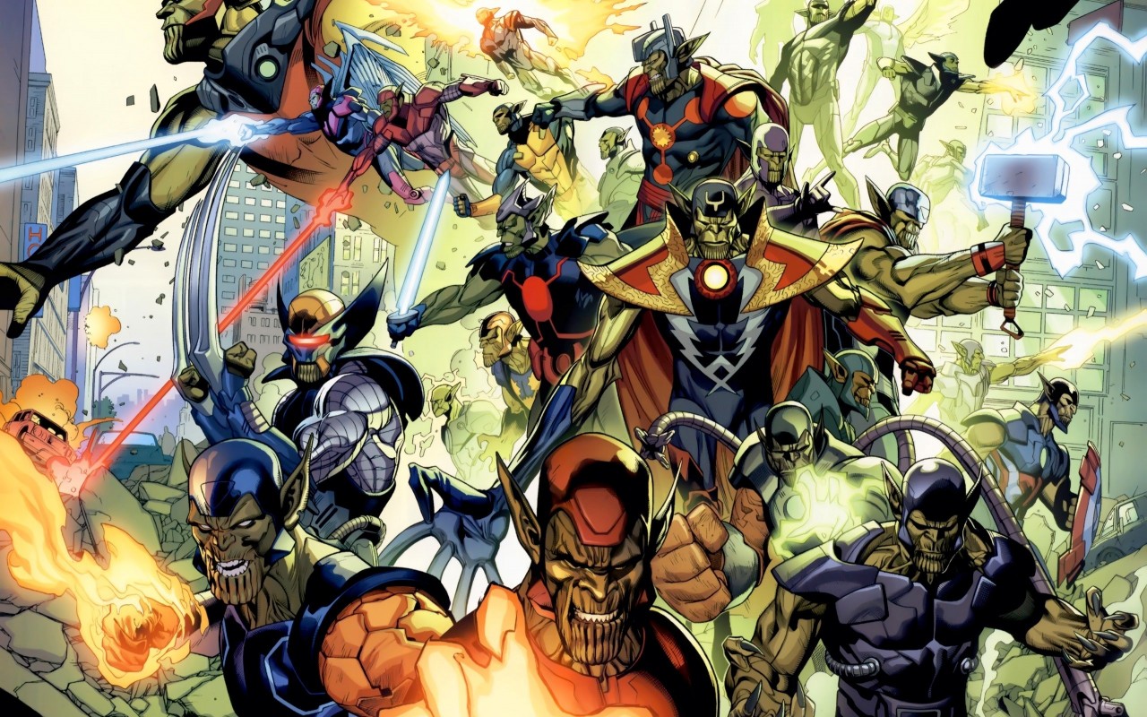 REVIVENDO A HISTORIA! (MODO HORDA 1.0) - Invasão Skrull! Marvel-sagas-impactantes-invasao-secreta-skrulls